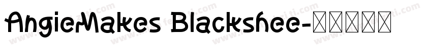 AngieMakes Blackshee字体转换